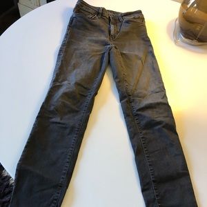 Mavi Black Stretch Straight Leg Jean